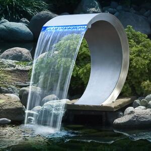 Ubbink vodopad Mamba od nehrđajućeg čelika s LED rasvjetom