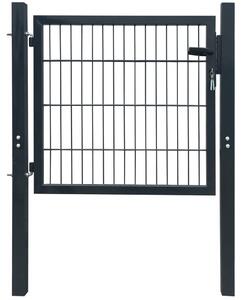 VidaXL 2D vrata za ogradu (jednostruka) antracit siva 106 x 130 cm