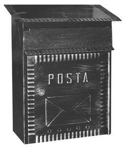 Prolazni poštanski sandučić Pošta (D x Š x V: 7 x 23 x 27 cm, Antracit, Čelik)