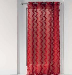 Crvena zavjesa s uzorkom, 140 x 280 cm