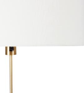 Podna lampa podesiva bronca sa sjenilom bijela 50 cm - Parte