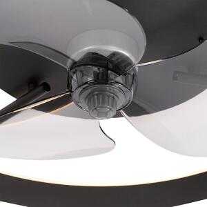 Stropni ventilator crni uklj. LED s daljinskim upravljačem - Maddy