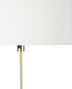 Podna lampa podesiva zlatna sa sjenilom bijela 50 cm - Parte