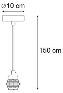 Moderna viseća svjetiljka zlatna - Cava 1
