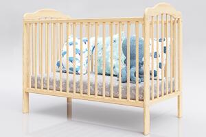 Dječji krevetić Alek s odvojivim letvicama - prirodan krevet +prostor za skladištenje