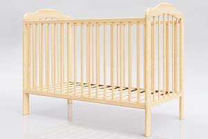 Dječji krevetić Alek s odvojivim letvicama - prirodan krevet +prostor za skladištenje