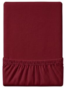 Jersey plahta bordo 160 x 200 cm