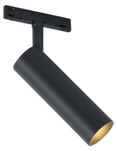 Moderni reflektor crni za 1-fazni sustav tračnica GU10 35mm - Slimline Uzzy