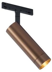 Moderna tamna brončana reflektorska svjetiljka za 1-fazni sustav tračnica GU10 35 mm - Slimline Uzzy