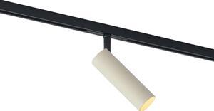 Moderni reflektor bež s crnom bojom za sustav tračnica 1-fazni GU10 35mm - Slimline Uzzy