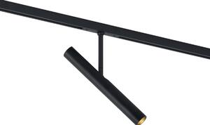Moderni reflektor crni za 1-fazni sustav tračnica - Slimline Avery