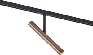 Moderan tamno brončani reflektor za 1-fazni sustav tračnica - Slimline Avery