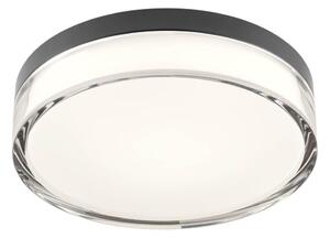 Redo 01-3735 - LED Stropna svjetiljka FRISBI LED/12W/230V 3000/4000K IP44 crna