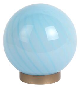Svijetlo plava stolna lampa sa staklenim sjenilom (visina 17 cm) Summer Globe – Leitmotiv