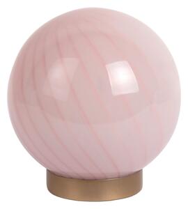 Svijetlo ružičasta stolna lampa sa staklenim sjenilom (visina 17 cm) Summer Globe – Leitmotiv