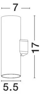 ALP VANJSKA ZIDNA SVJETILJKA LED 2x10W/3000k/1857lm/IP65/CRNA NL9010009