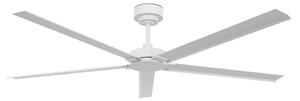Stropni ventilator Monza, bijeli, DC, tih, Ø 152 cm, IP55 - Beacon Beacon Lighting, Monza, Bijela, Dnevna soba, Aluminij, Moderan