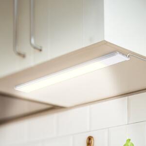 B.K. Licht LED svjetiljka za pod ormarić Lord, duljina 57,5 cm, srebrna, 3000 K, Metalik, Kuhinja