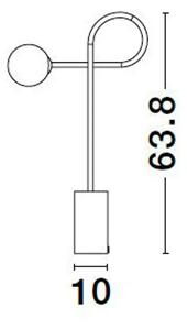DEDALO STOLNA LAMPA G9 IP20/CRNA NL9010223