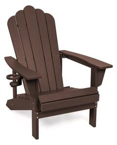 Smeđa plastična vrtna fotelja Adirondack – Bonami Selection