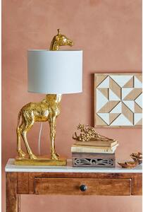 Stolna lampa u zlatnoj boji s tekstilnim sjenilom (visina 70 cm) Silas – Bloomingville