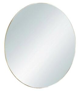 Ogledalo s okvirom Esra (Promjer: 50 cm, Zlatna boja)