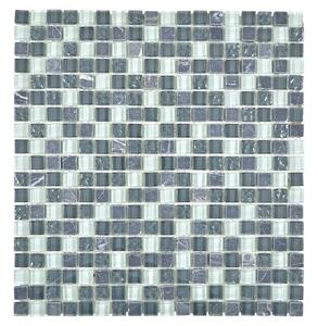 Mozaik pločica Quadrat Crystal Mix XCM M810 (30,5 x 32,2 cm, Sive boje, Sjaj)