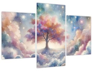 Slika – Drvo života u oblacima (90x60 cm)
