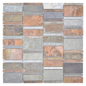 Mozaik pločica Mix XSK 575 (29,8 x 29,4 cm, Smeđe boje, Mat)