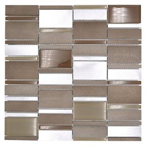 Mozaik pločica Crystal Mix XAM A811 (30,1 x 30,1 cm, Bež boje, Mat)