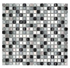 Mozaik pločica Quadrat Crystal Mix XCE 88 (30,5 x 32,2 cm, Srebrne boje, Sjaj)