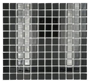 Mozaik pločica Quadrat Crystal Uni CM 4050 (32,7 x 30,2 cm, Crne boje, Sjaj)
