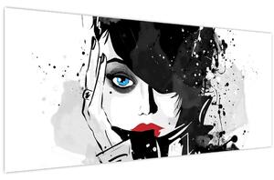 Slika - Tajanstvena žena (120x50 cm)