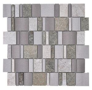 Mozaik pločica Mix XSA 515 (29,6 x 29,8 cm, Srebrne boje, Mat)