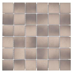 Mozaik pločica Quadrat Mix CD 215 (30,6 x 30,6 cm, Smeđa-bež, Mat)