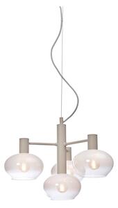 Bijela viseća svjetiljka sa staklenim sjenilom ø 43 cm Bologna – it's about RoMi