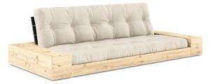 Siva/bež lanena sklopiva sofa 244 cm Base – Karup Design