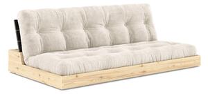 Bijela sklopiva sofa od samta 196 cm Base – Karup Design
