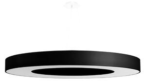 Crna viseća svjetiljka s tekstilnim sjenilom ø 90 cm Galata Slim – Nice Lamps