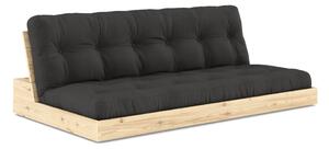Tamno siva sklopiva sofa 196 cm Base – Karup Design