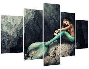Slika - Sirena na stijeni (150x105 cm)
