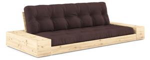 Tamno smeđa sklopiva sofa 244 cm Base – Karup Design