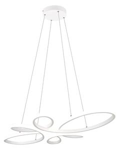 Bijela LED viseća svjetiljka Fly – Trio