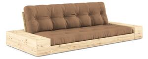 Smeđa sklopiva sofa 244 cm Base – Karup Design