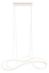 Bijela LED viseća svjetiljka s metalnim sjenilom Nala – Trio Select
