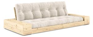 Bijela sklopiva sofa od samta 244 cm Base – Karup Design