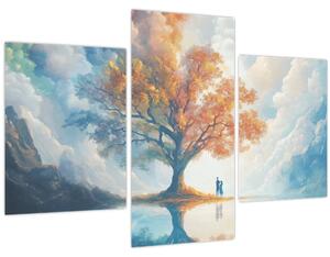 Slika – Drvo života i ljubavi (90x60 cm)
