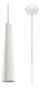 Bijela viseća svjetiljka s keramičkim sjenilom ø 8 cm Alverna – Nice Lamps