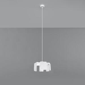 Bijela viseća svjetiljka s metalnim sjenilom ø 24 cm Rossario – Nice Lamps