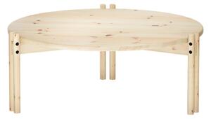 Okrugao stolić za kavu od masivnog bora u prirodnoj boji ø 80 cm Sticks – Karup Design